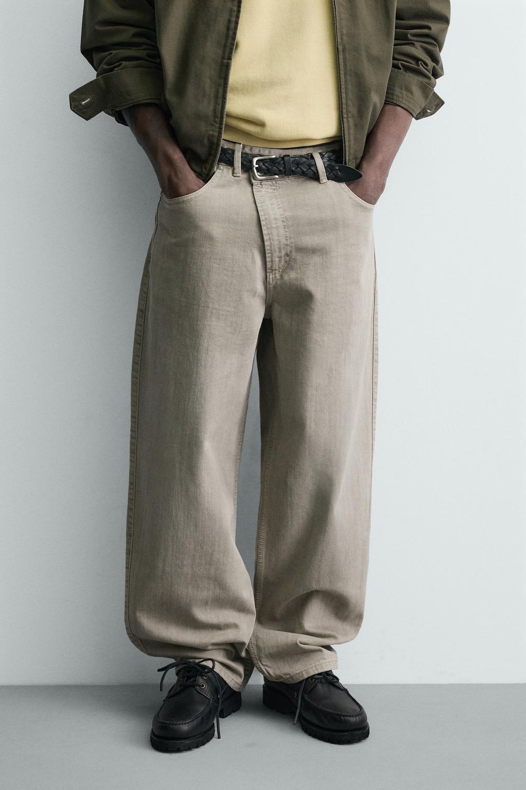 БРЮКИ RELAXED FIT С ПЕРЕКРЕСТНОЙ ЗАСТЕЖКОЙ