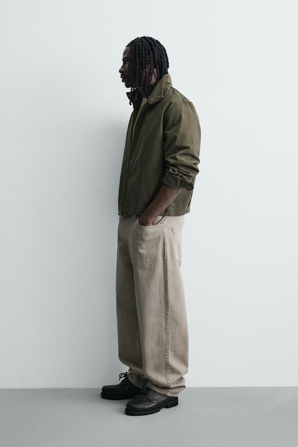 БРЮКИ RELAXED FIT С ПЕРЕКРЕСТНОЙ ЗАСТЕЖКОЙ