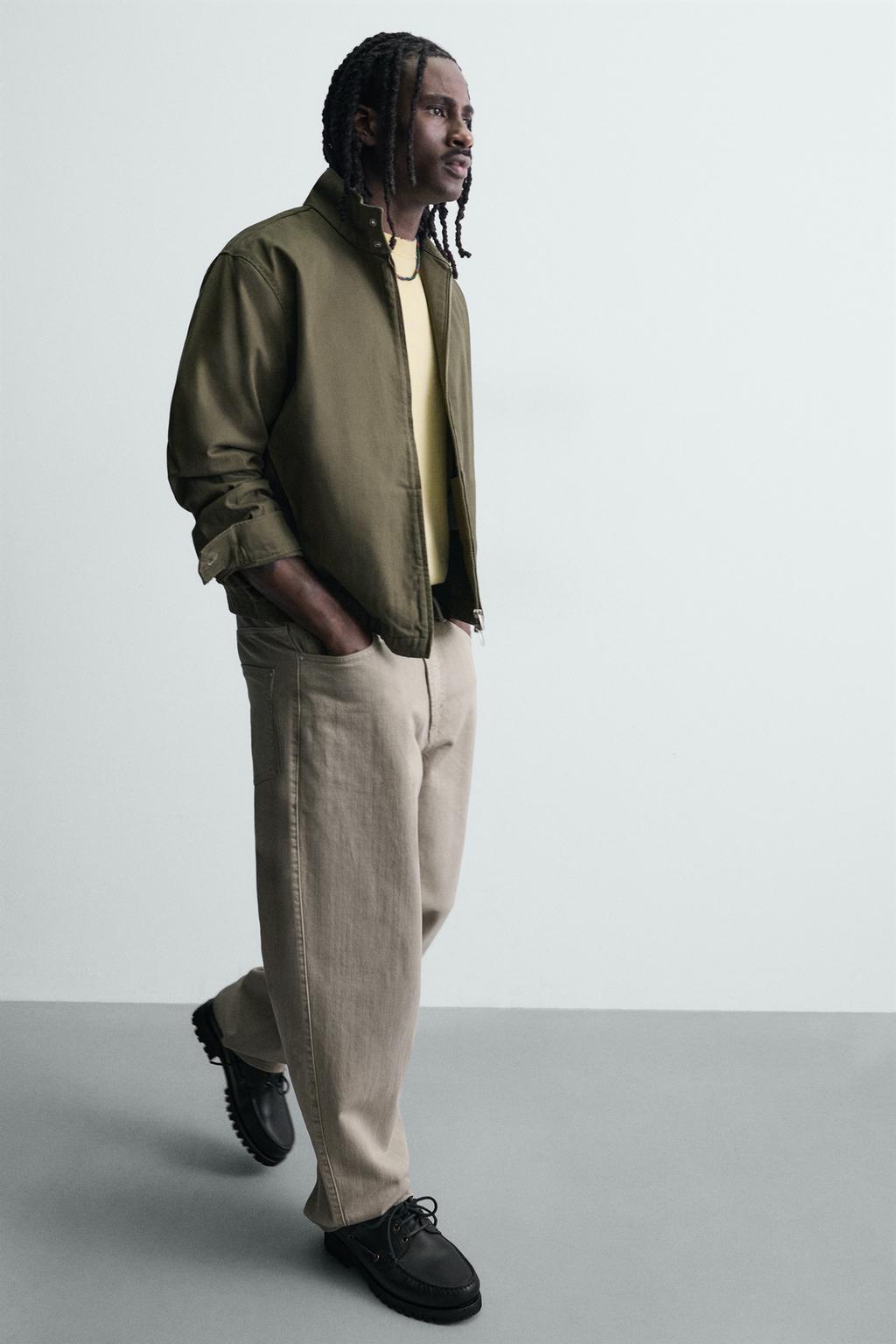 БРЮКИ RELAXED FIT С ПЕРЕКРЕСТНОЙ ЗАСТЕЖКОЙ