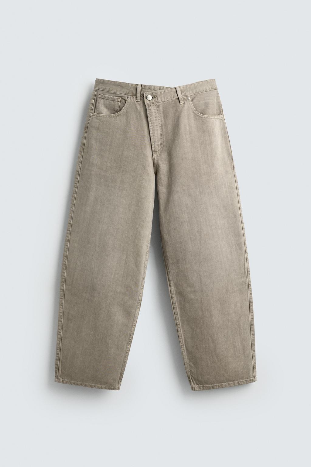 БРЮКИ RELAXED FIT С ПЕРЕКРЕСТНОЙ ЗАСТЕЖКОЙ