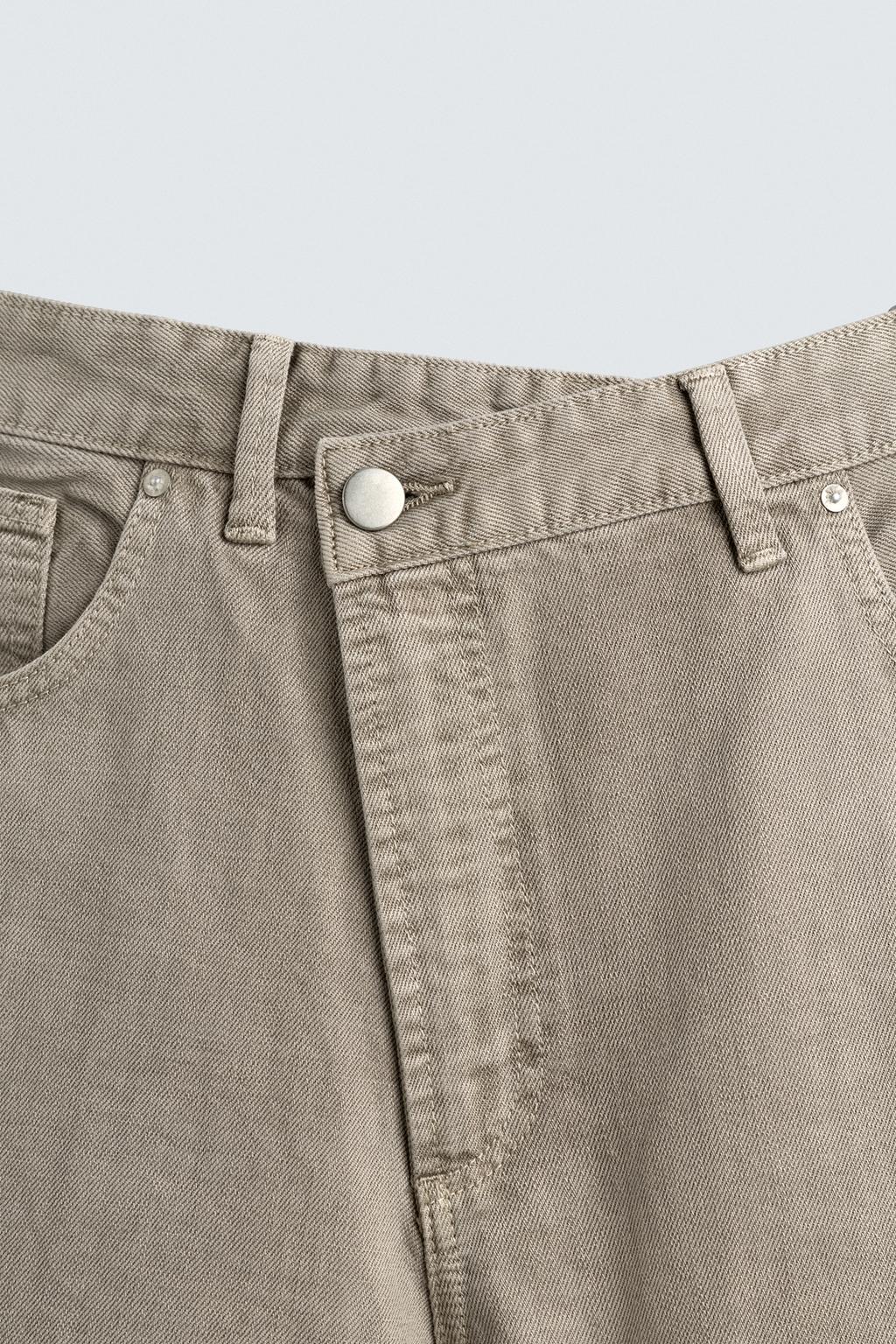 БРЮКИ RELAXED FIT С ПЕРЕКРЕСТНОЙ ЗАСТЕЖКОЙ