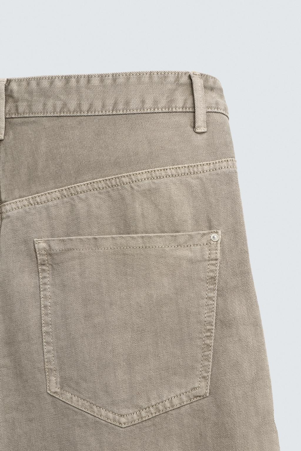 БРЮКИ RELAXED FIT С ПЕРЕКРЕСТНОЙ ЗАСТЕЖКОЙ