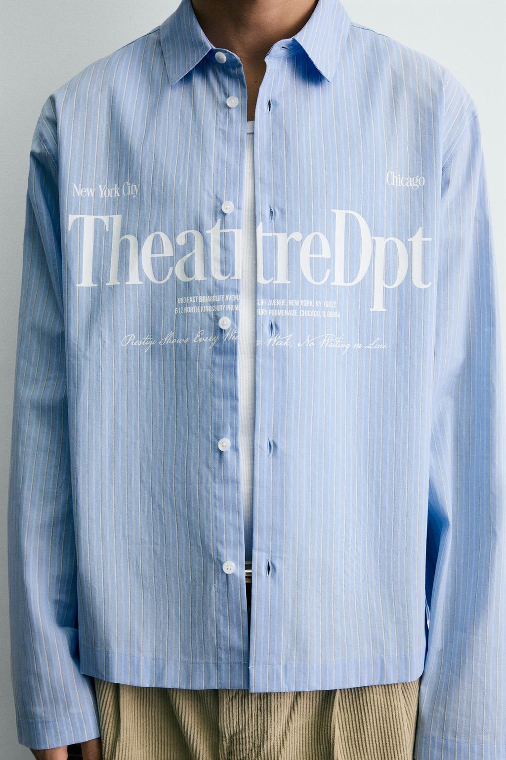 РУБАШКА RELAXED FIT В КЛЕТКУ С НАДПИСЯМИ