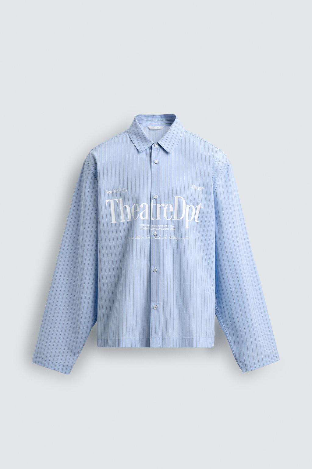 РУБАШКА RELAXED FIT В КЛЕТКУ С НАДПИСЯМИ