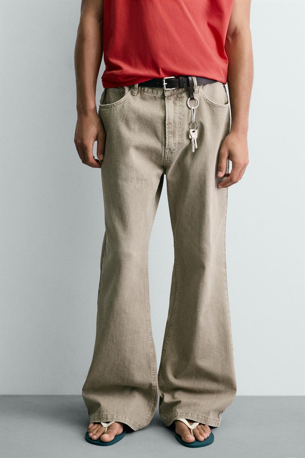 РАСКЛЕШЕННЫЕ БРЮКИ ИЗ ХЛОПКА