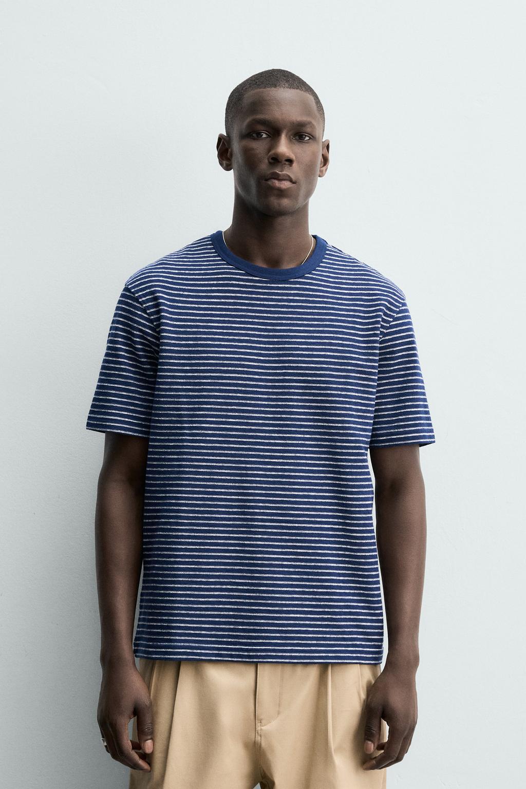 ЖАККАРДОВАЯ ФУТБОЛКА В ПОЛОСКУ