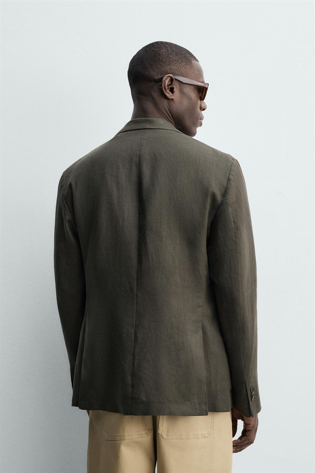 ДВУБОРТНЫЙ БЛЕЙЗЕР ИЗ 100% ЛЬНА