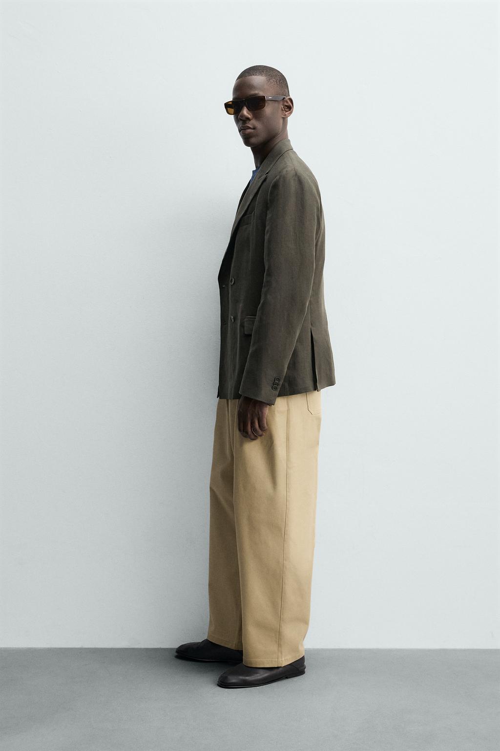 ДВУБОРТНЫЙ БЛЕЙЗЕР ИЗ 100% ЛЬНА