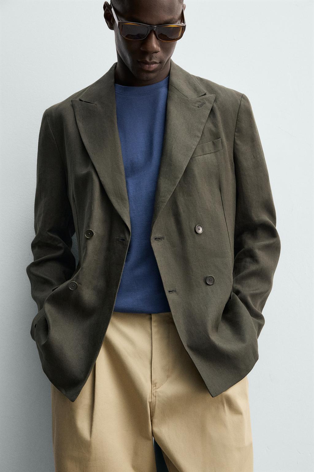 ДВУБОРТНЫЙ БЛЕЙЗЕР ИЗ 100% ЛЬНА