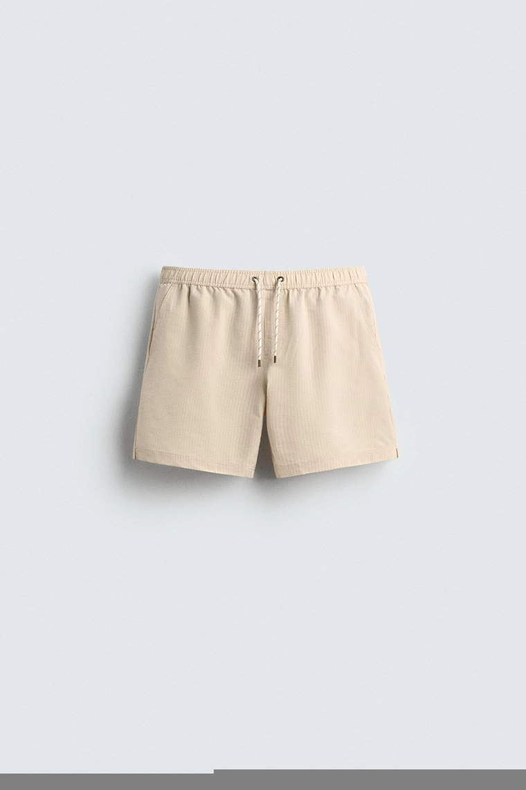 Полупрозрачные плавательные шорты из сизального материала