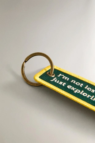 Брелок для ключей из холста для путешествий- Заказать в России