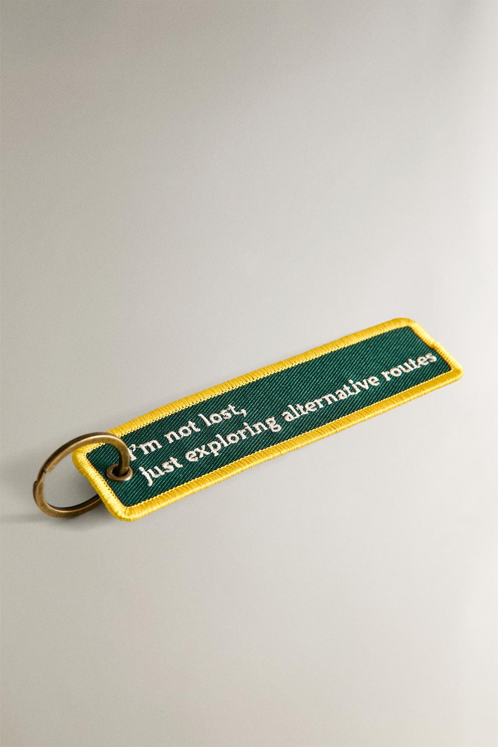 Брелок для ключей из холста для путешествий