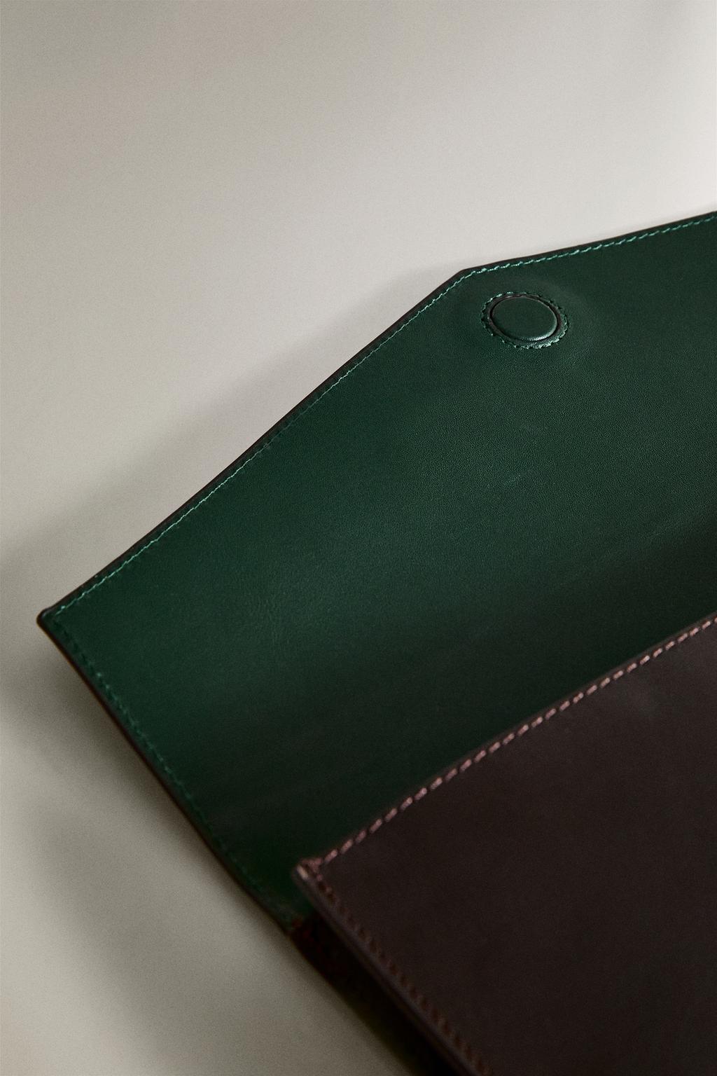 Кожаная папка для документов