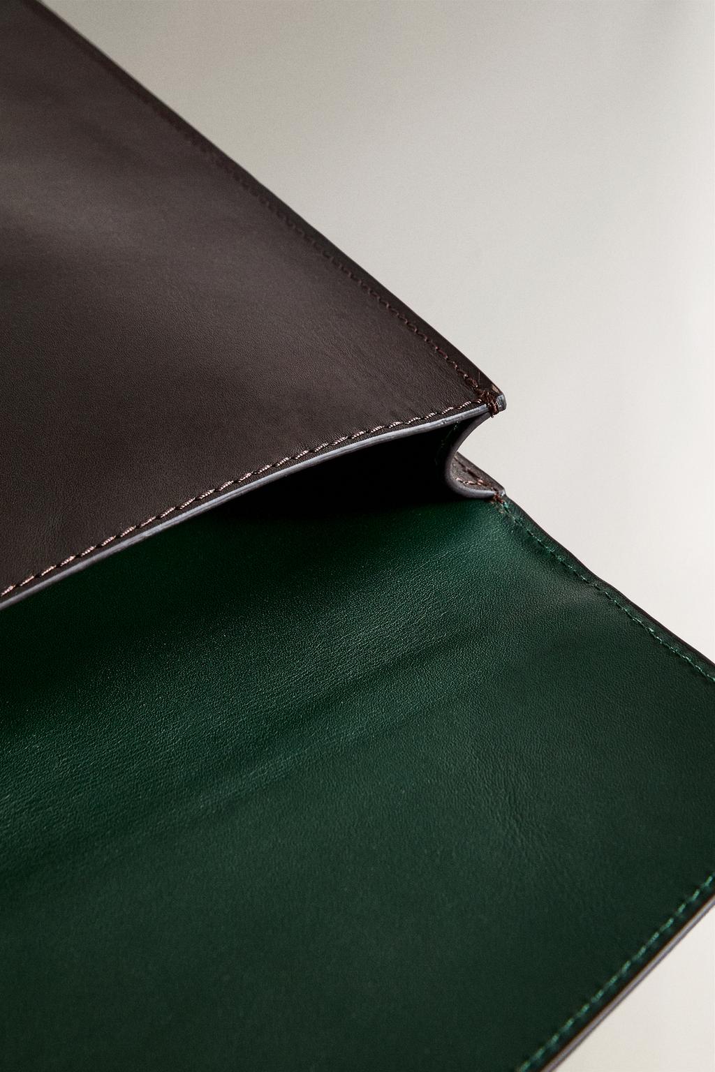 Кожаная папка для документов