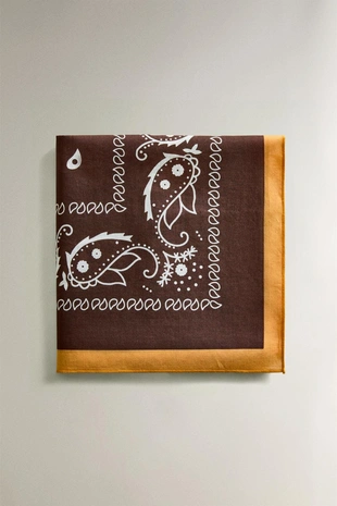 Хлопковая бандана для питомца с пейсли- Заказать в России