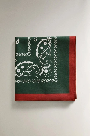 Хлопковая бандана для домашних животных с пейсли