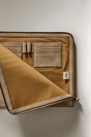 Папка для документов из замши- Заказать в России