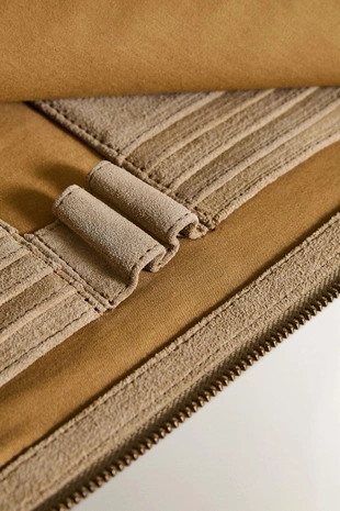 Папка для документов из замши- Заказать в России