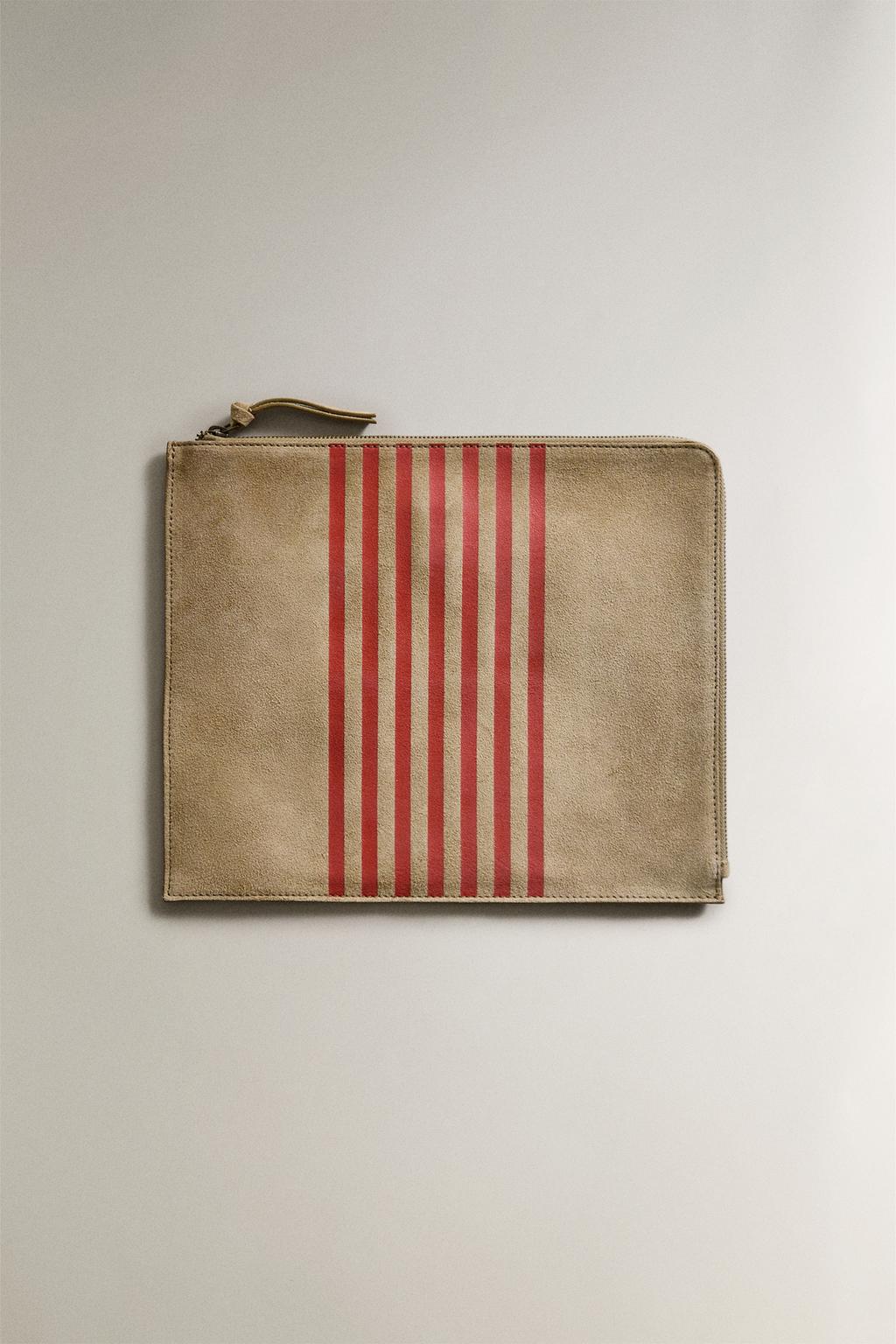 Папка для документов из замши