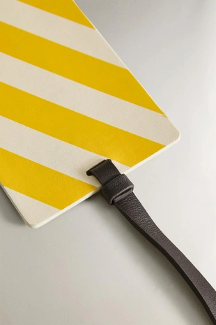 Кожаная бирка для багажа