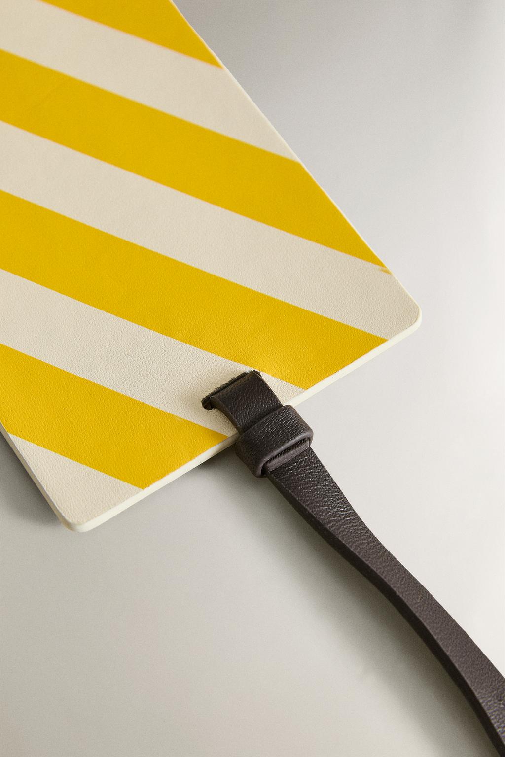 Кожаная бирка для багажа