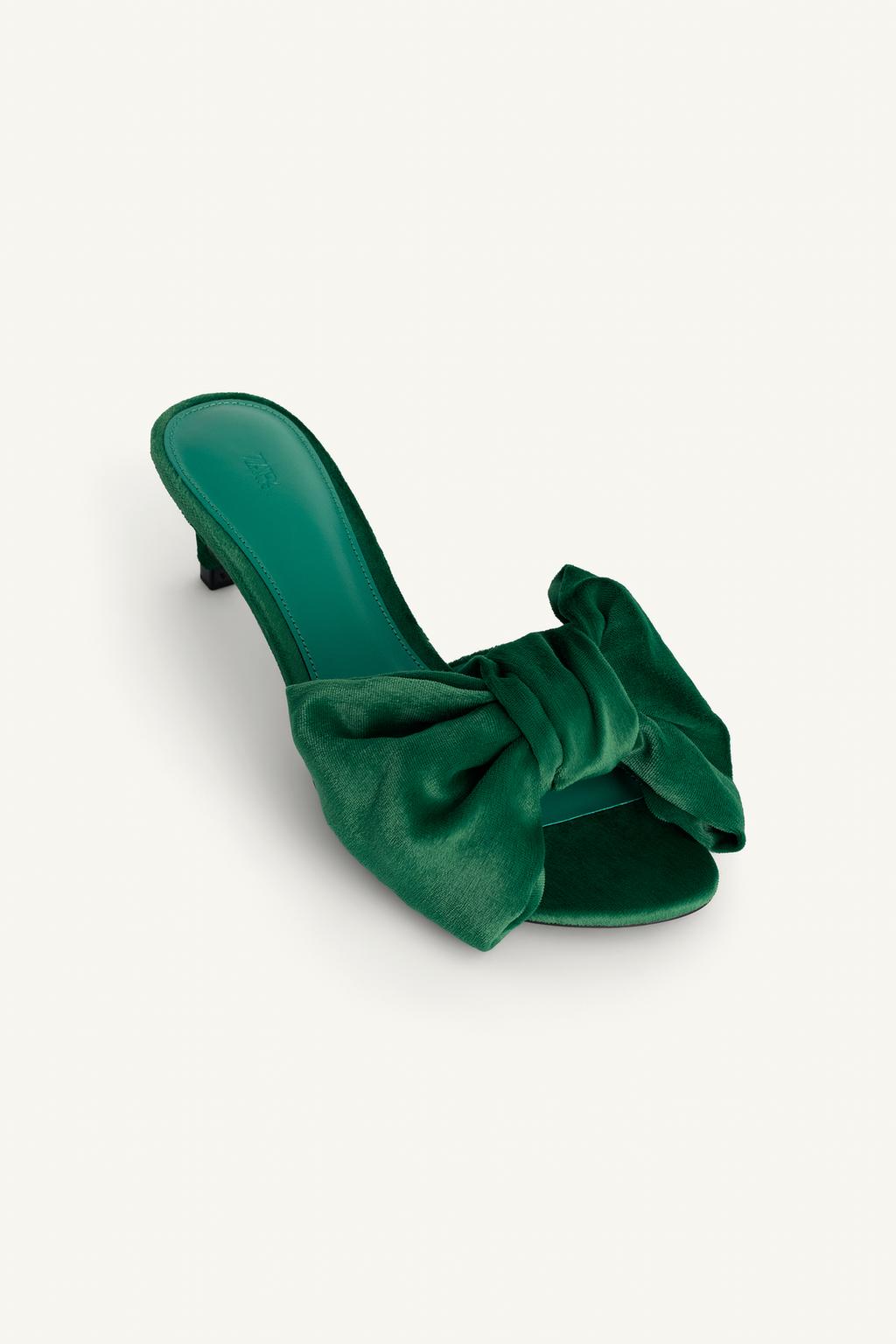 Босоножки на каблуке с макси бантом limited edition