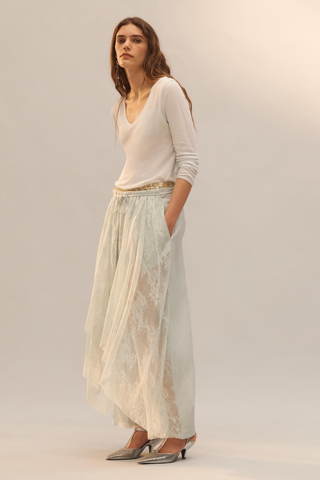 Брюки с кружевным верхом limited edition