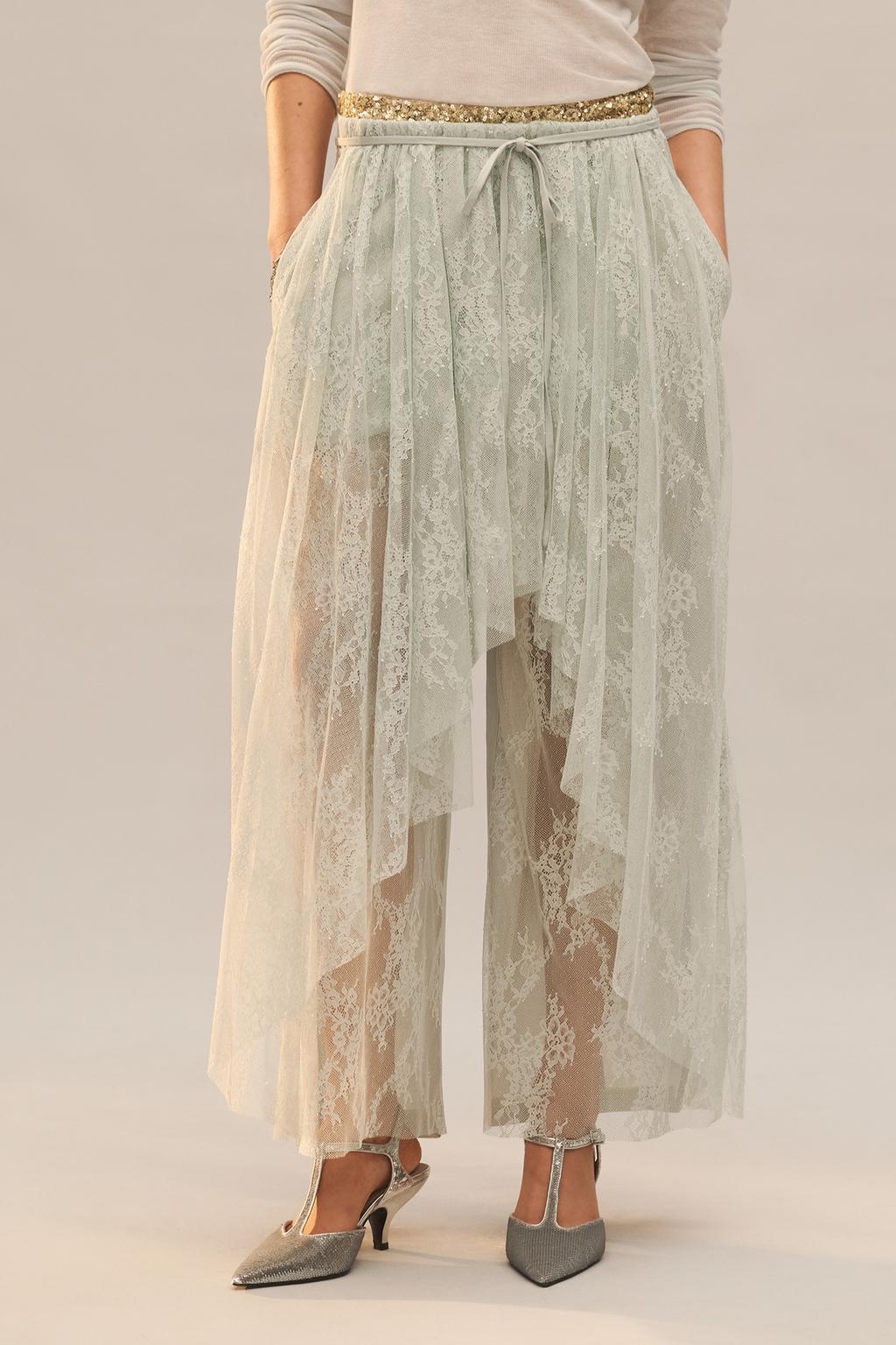 Брюки с кружевным верхом limited edition