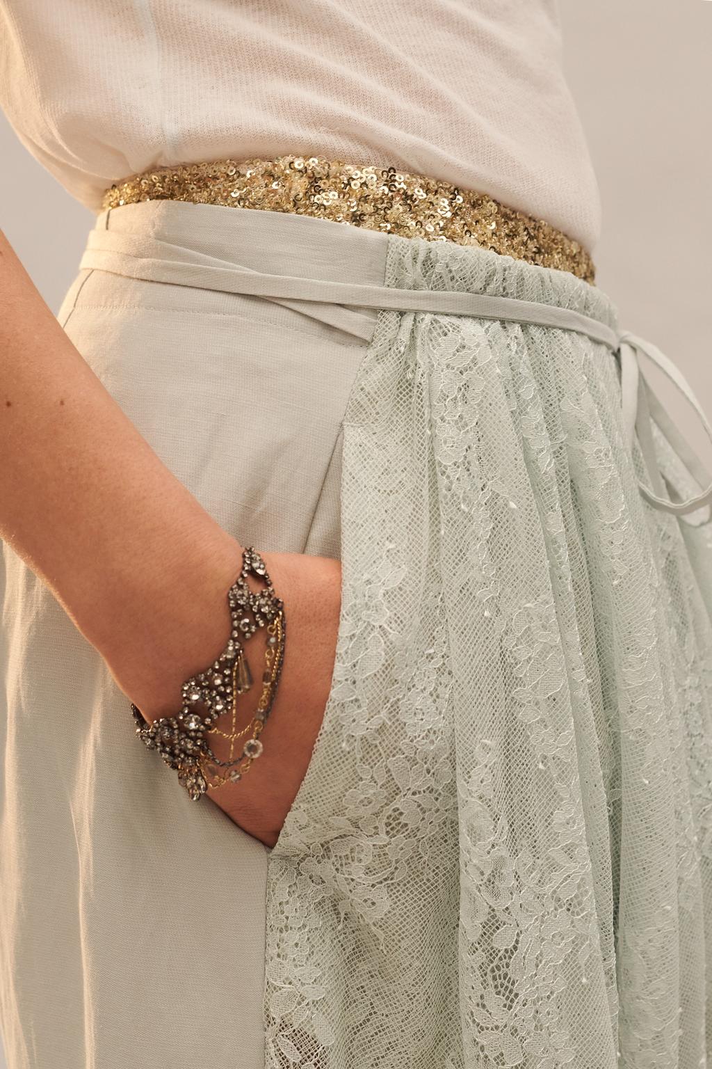 Брюки с кружевным верхом limited edition