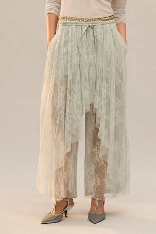 Брюки с кружевным верхом limited edition- Заказать в России