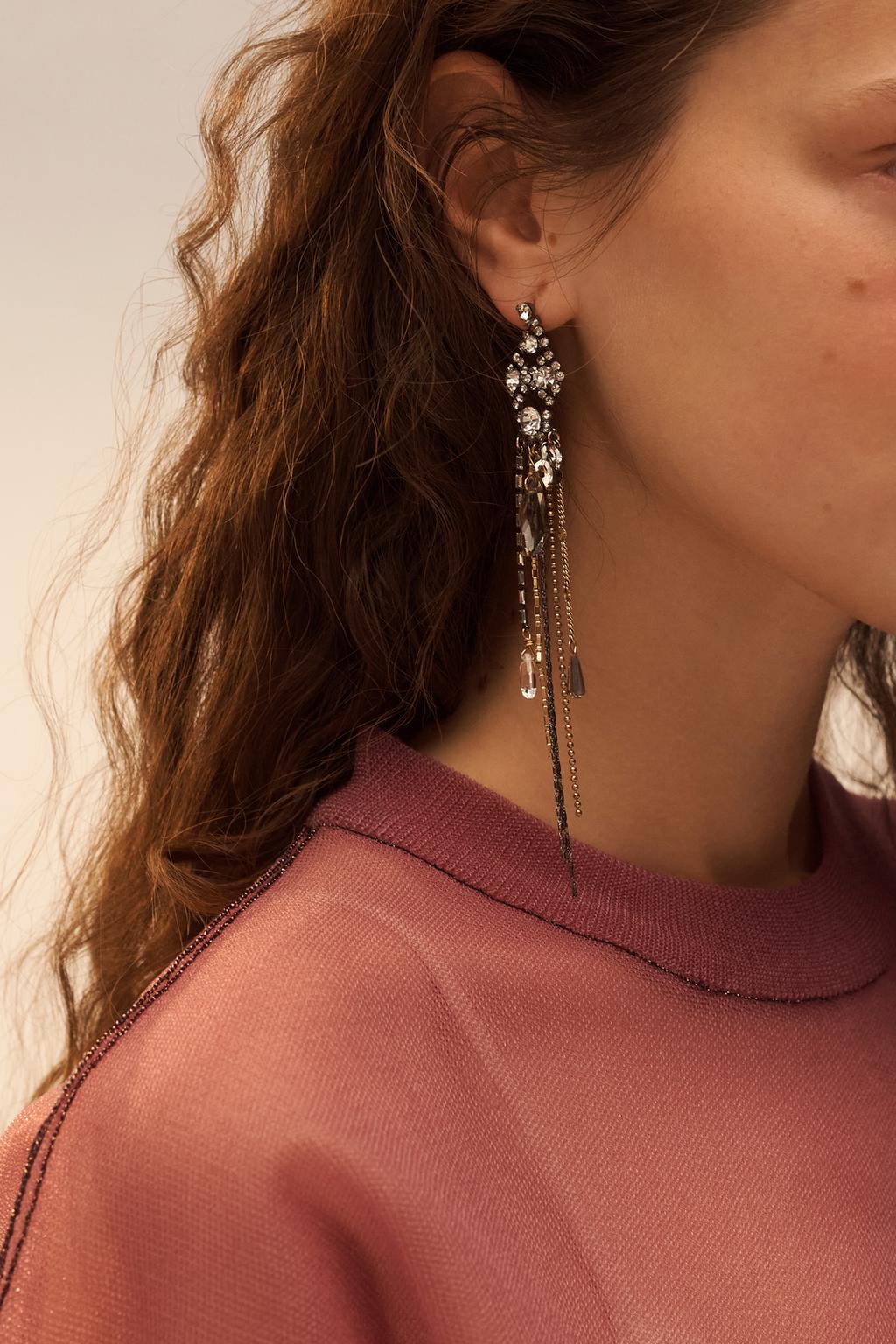 ДЛИННЫЕ СЕРЬГИ СО СТРАЗАМИ — LIMITED EDITION