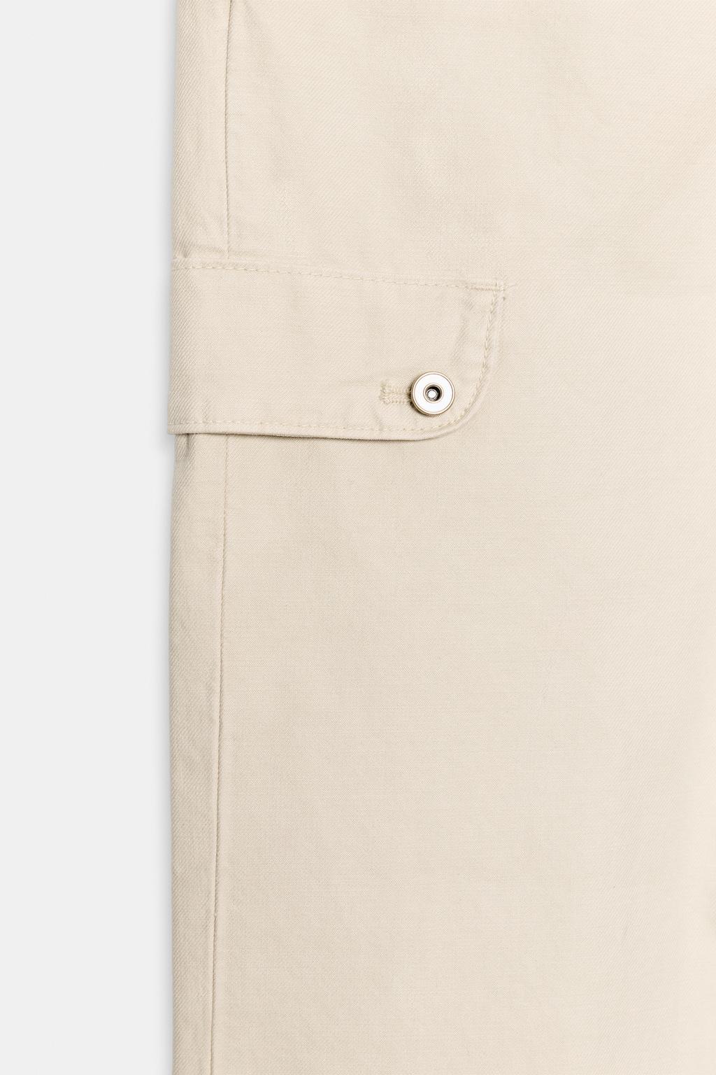 Брюки capri с карго-карманами