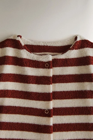 Ромпер для малышей на пляж из ткани терри в полоску- Заказать в России