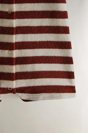 Ромпер для малышей на пляж из ткани терри в полоску- Заказать в России