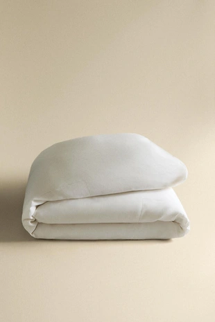 Покрывало из льна с двойной стежкой- Заказать в России