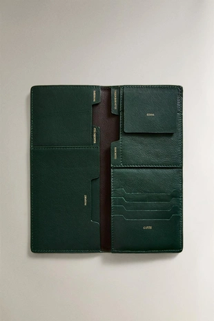 Кожаный органайзер для путешествий- Заказать в России