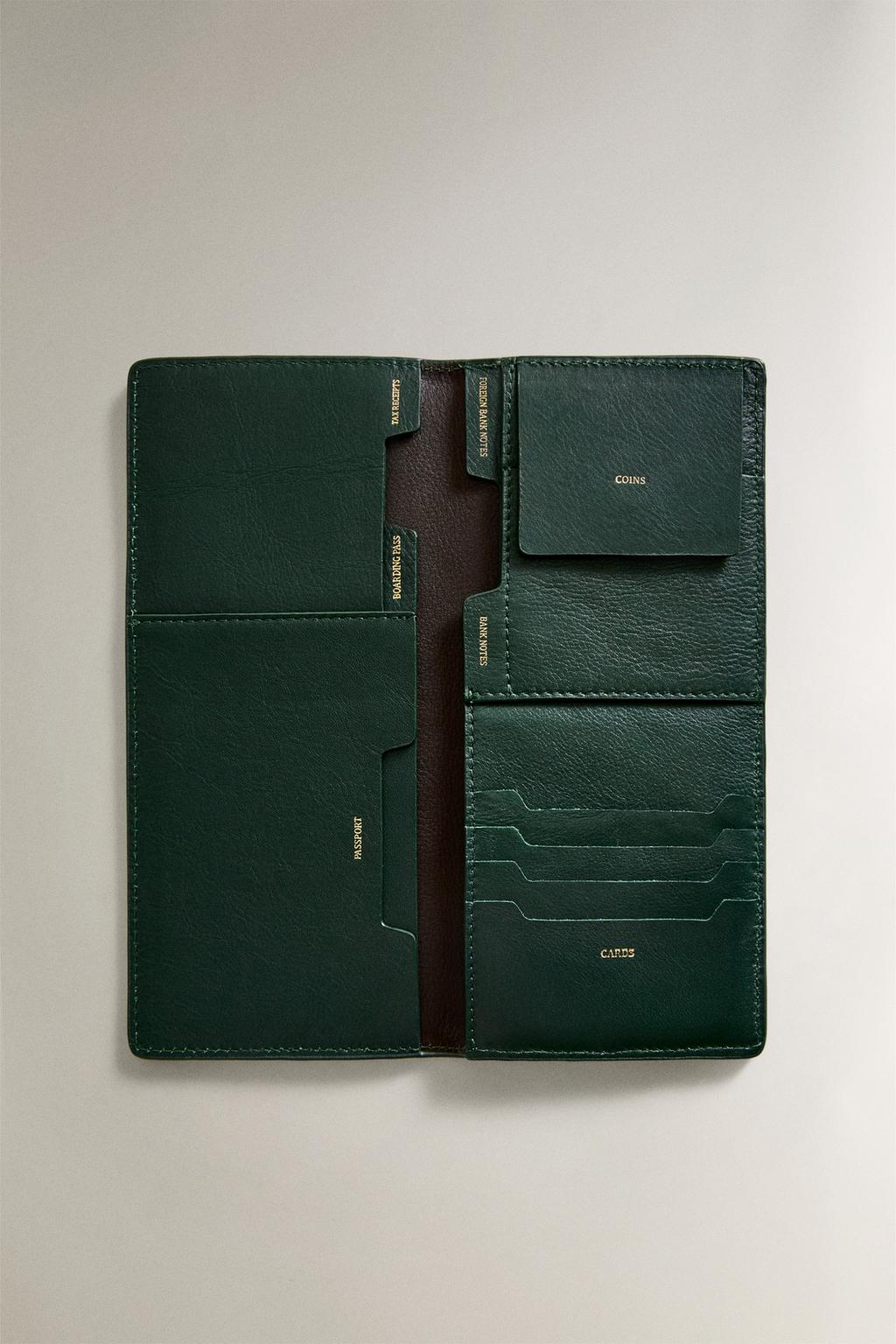 Кожаный органайзер для путешествий