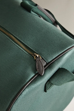 Хлопковая сумка для путешествий с кожаными деталями- Заказать в России