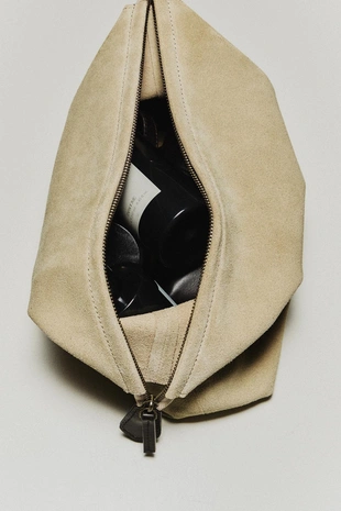 Футляр для косметики из замши- Заказать в России