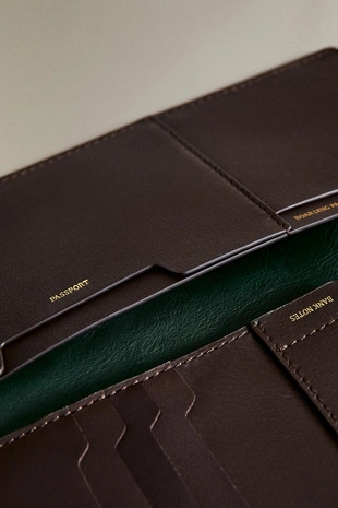 Кошелек-органайзер для путешествий из кожи- Заказать в России