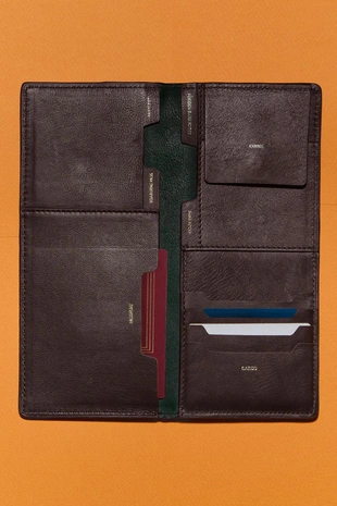 Кошелек-органайзер для путешествий из кожи- Заказать в России