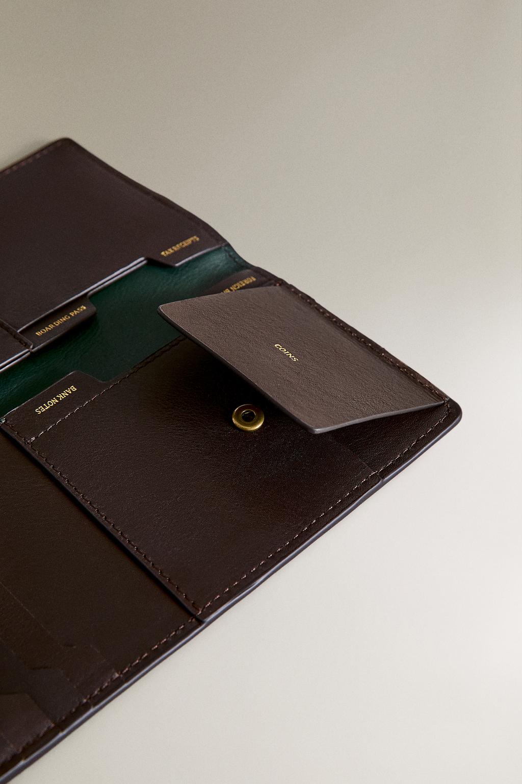 Кошелек-органайзер для путешествий из кожи