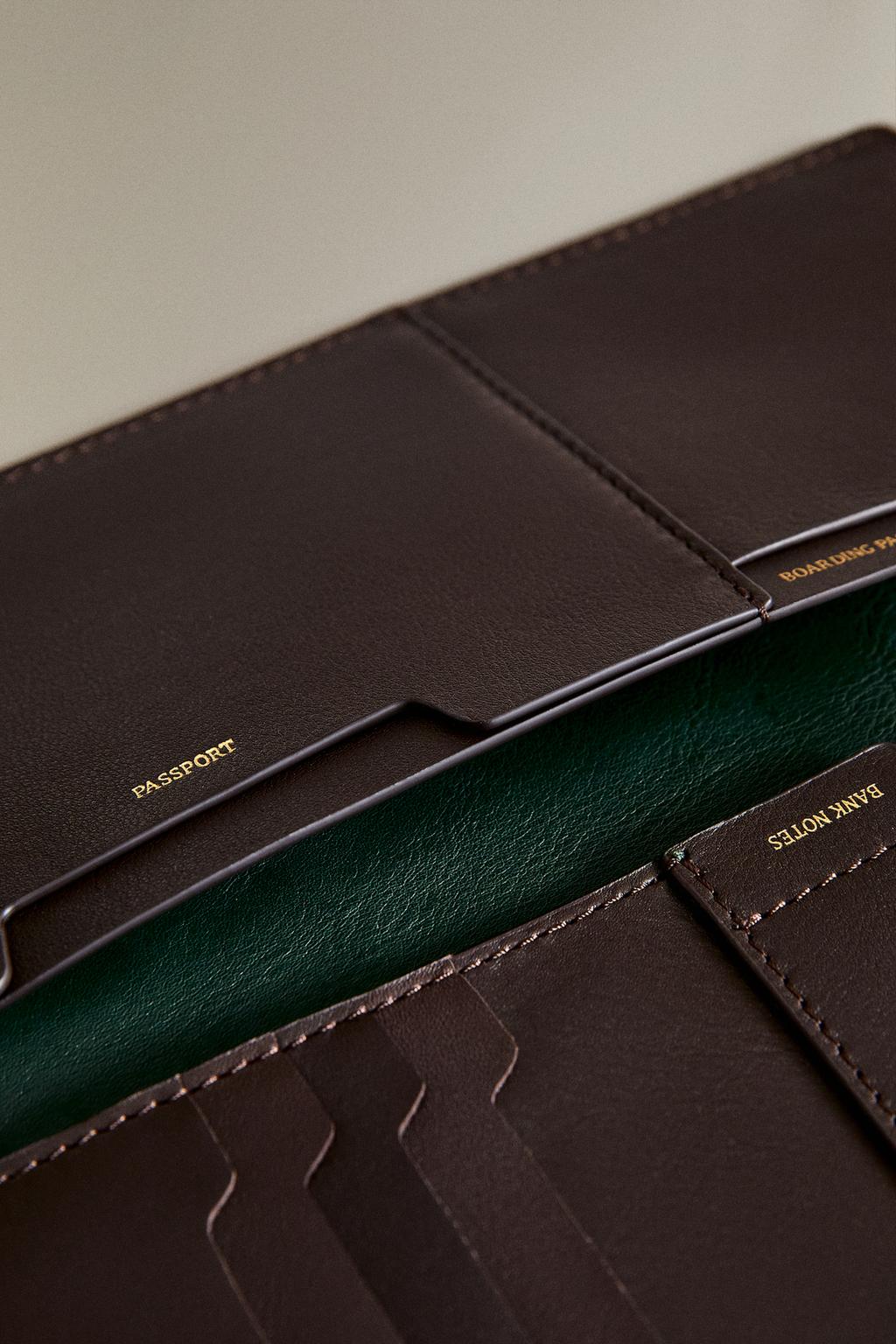 Кошелек-органайзер для путешествий из кожи