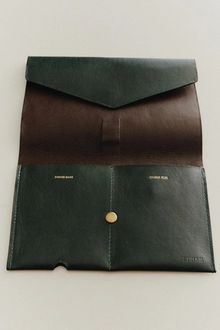 Кошелек-органайзер для кабелей из кожи- Заказать в России