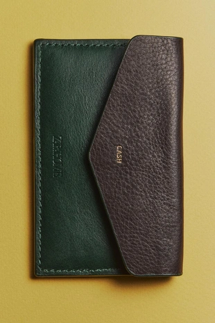 Кожаный кошелек- Заказать в России