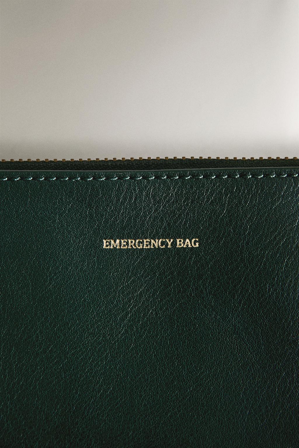 Сумка для товаров первой необходимости emergency bag из кожи