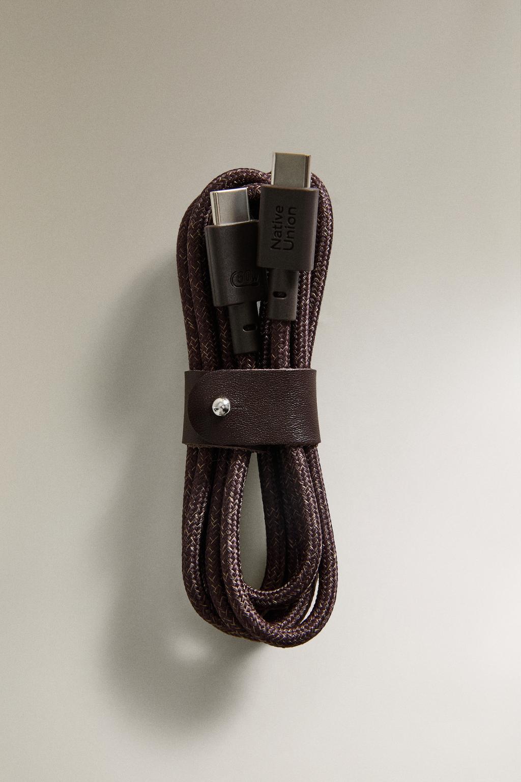 Кабель для зарядки usb-c zara