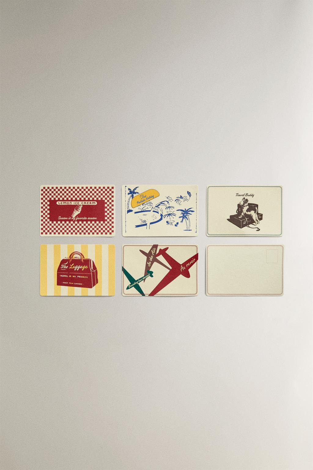 Набор открыток для путешествий (набор из 5 штук)