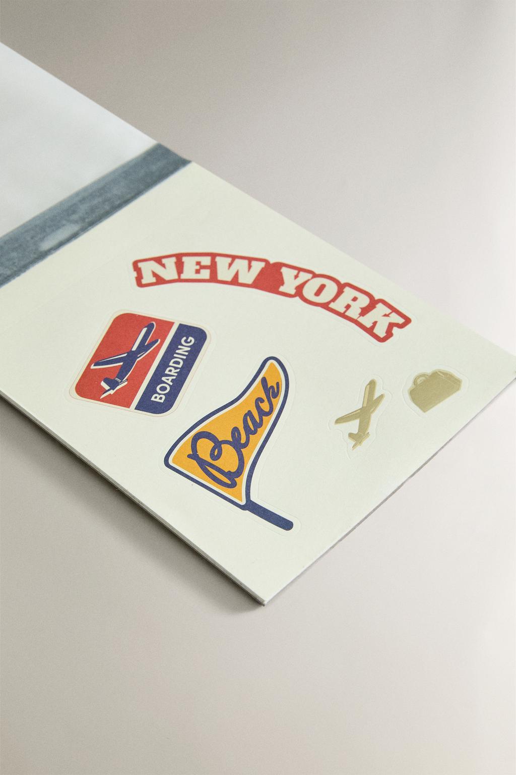 Альбом для наклеек для путешествий