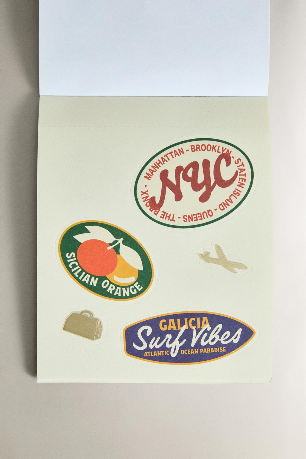 Альбом для наклеек для путешествий